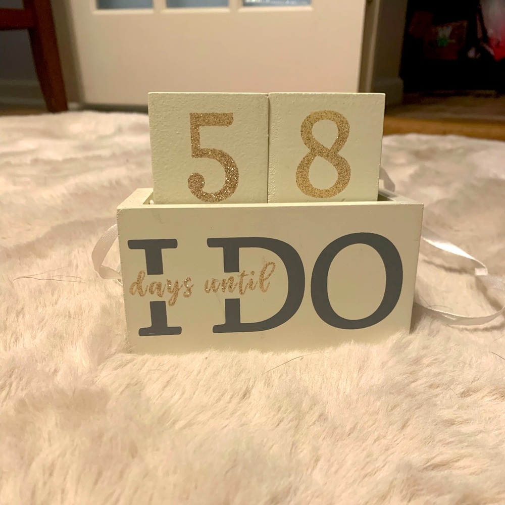 “Xx” Days Until I Do! Blocks 💒💍